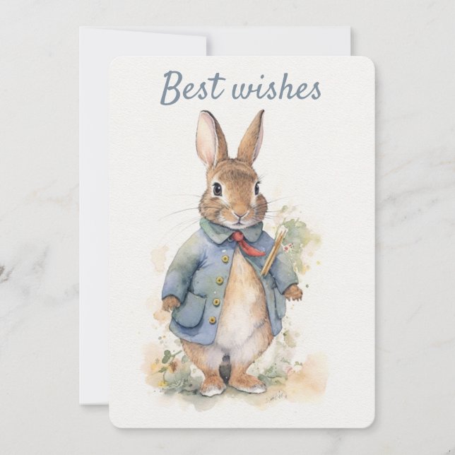 Peter Rabbit Carte de voeux (Devant)