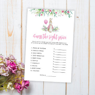 Peter Rabbit Devine Le Jeu Du Baby shower Des Prix