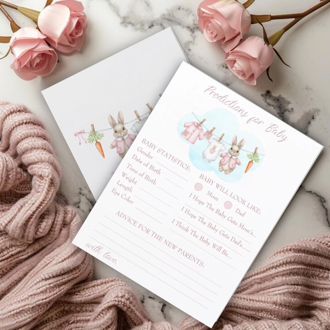 Peter Rabbit Girl Baby Shower Predictions Advice (Créateur téléchargé)