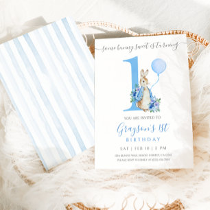 Peter Rabbit Invitation pour le premier anniversai