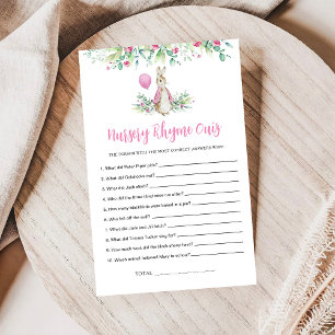 Peter Rabbit Nursery Rhyme Jeu de Quiz