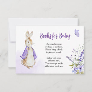 Peter Rabbit Purple Livres Pour Carte Bébé