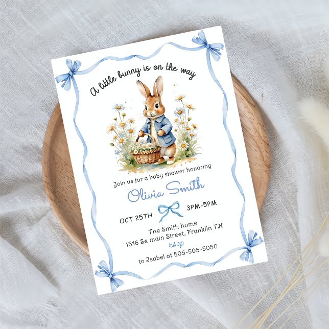Peter Rabbit Wildflower Baby Shower Invitation (Créateur téléchargé)