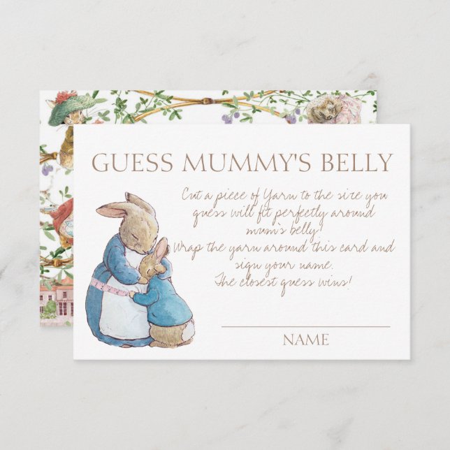 Peter the Rabbit Baby Guess Mummy's Belly Game (Devant / Derrière)