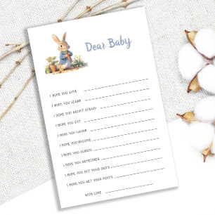 Peter The Rabbit Baby shower Cher Bébé Voeux Jeu