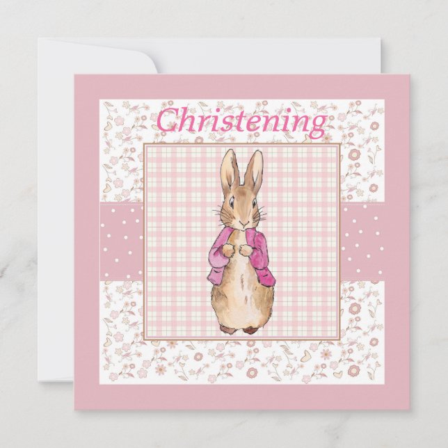 Peter the Rabbit Check & Floral Christening (Devant)