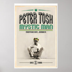 Peter Tosh en concert à Montego Bay, impression or