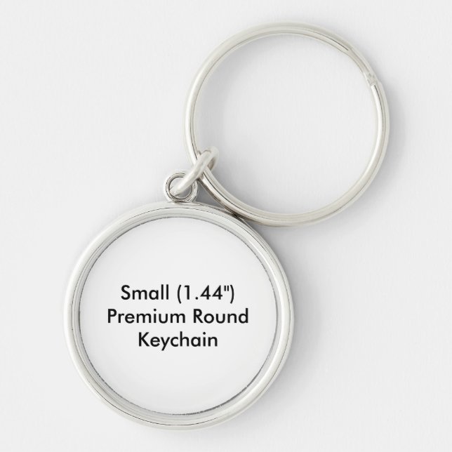 Petit (1,44") Porte-clés Rond de Qualité (Devant)