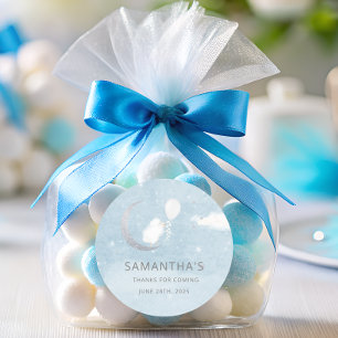 Petit Agneau Avec Ballons Classic Round Sticker