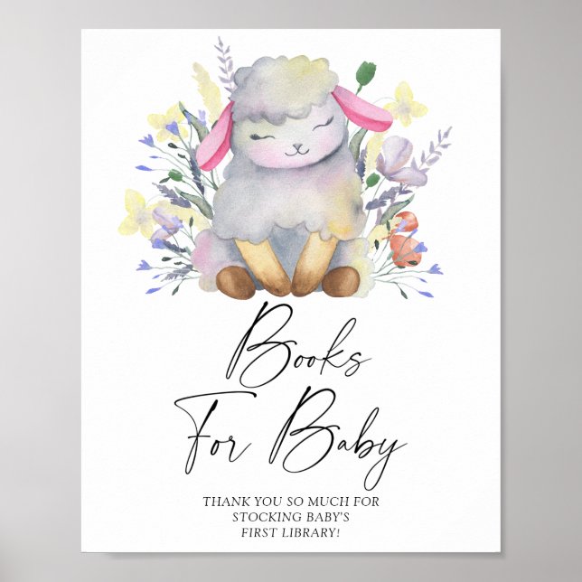 Petit agneau - livres pour bébé affiche (Devant)