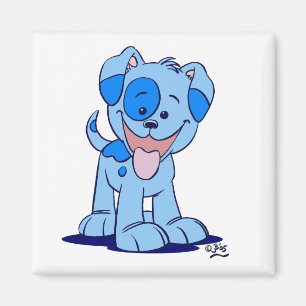Petit aimant bleu de chiot
