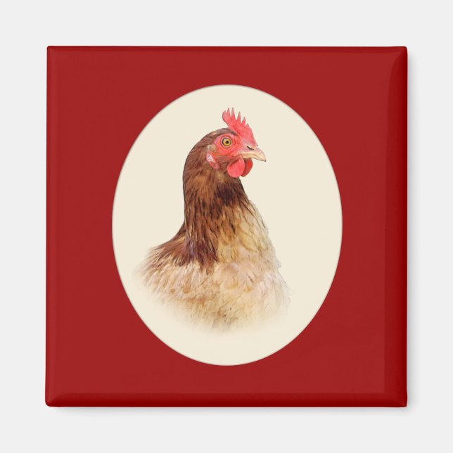 Petit aimant Red Hen (Devant)