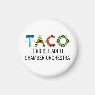 Petit aimant TACO rond de 1¼ po