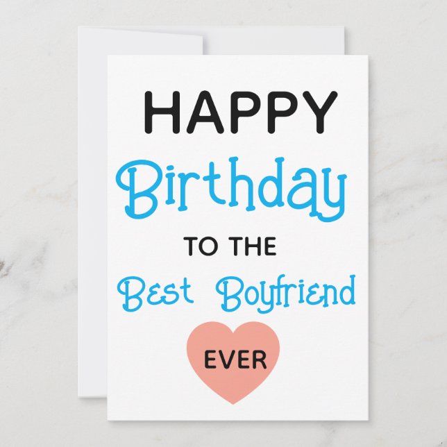 Petit ami, Meilleure carte d'anniversaire pour pet (Devant)