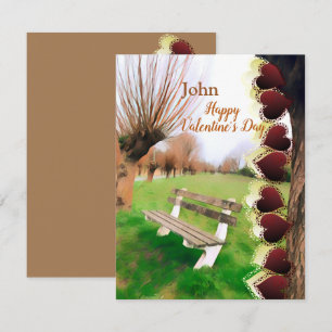 Petit ami romantique Valentines Heart Garden Bench