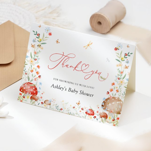 Petit Amour Bug Garden Baby shower Merci (Créateur téléchargé)