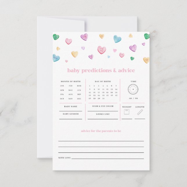 Petit amour Valentine Baby Prediction Jeu (Devant)