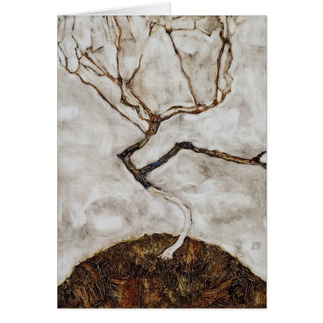 Petit arbre à la fin de l'automne par Egon Schiele (Devant)