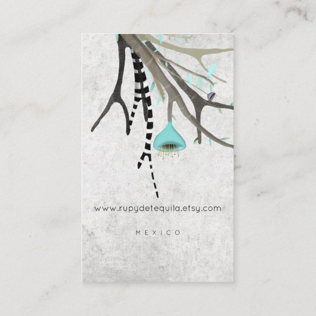 Petit arbre Taille des Cartes de visite australien (Dos)