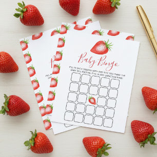 Petit Baby shower de fraise doux Bingo
