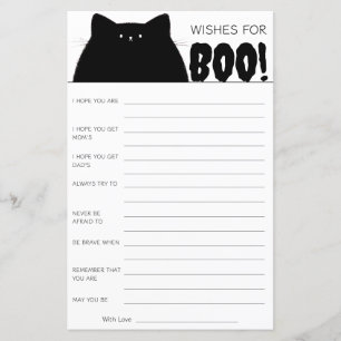 Petit Baby shower d'Halloween Boo Voeux pour bébé