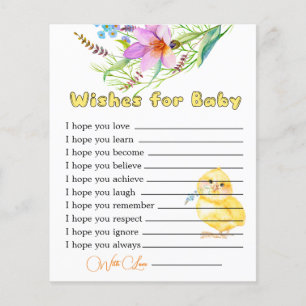 Petit Baby shower en poussette souhaits pour la ca