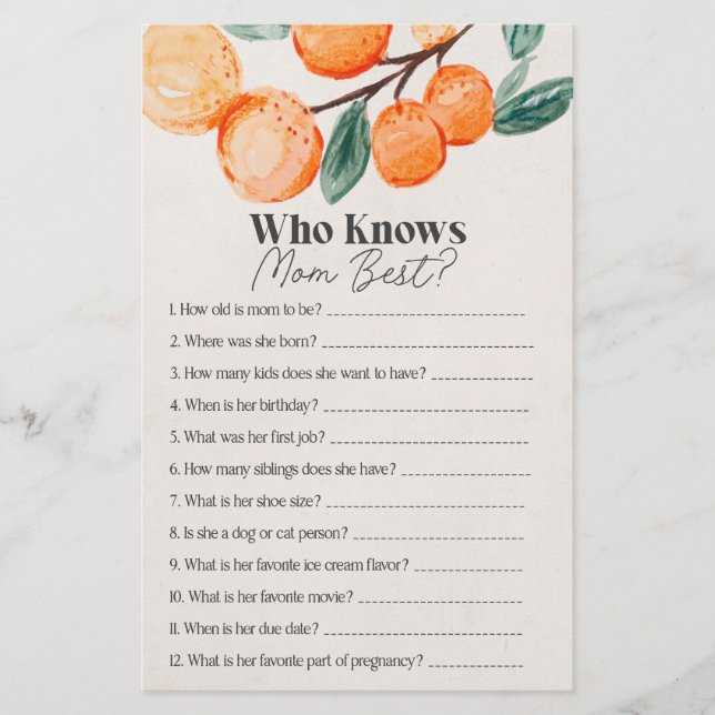 petit baby shower mignonne qui connaît maman meill (Devant)