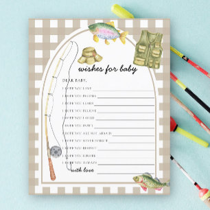Petit baby shower pêcheur Voeux pour bébé