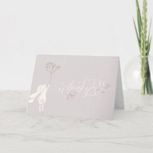 Petit Baby shower Rabbit Merci Note