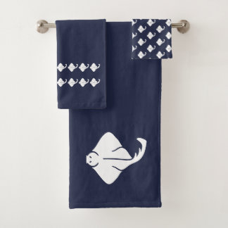 Petit bateau à voile Bain Océan Bleu & blanc