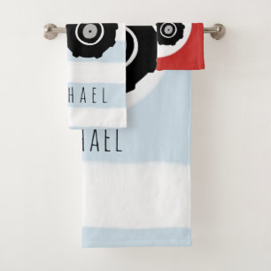 Petit bébé Doodle Doodle Red Farm Tracteur de nom