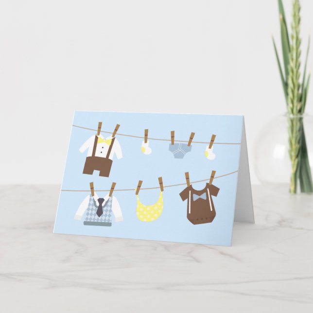 Petit bébé Gentleman Boy Douche Merci (Devant)