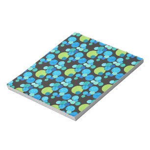 Petit Bloc-notes ou Jotter, Lunes bleues sur noir