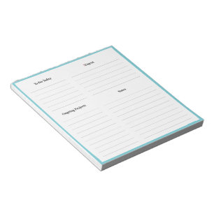 Petit Bloc-notes Planificateur quotidien Maison et
