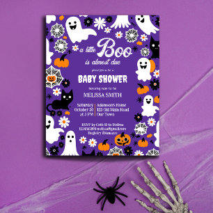 Petit boo baby shower Halloween invitation modèle