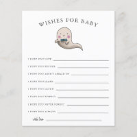 Petit Boo Boy Ghost Wives for Baby Card
