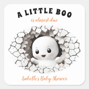 Petit Boo Est Presque Due Sticker Baby shower Fant