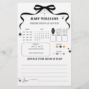 Petit Boo gothique Halloween Baby shower Jeu