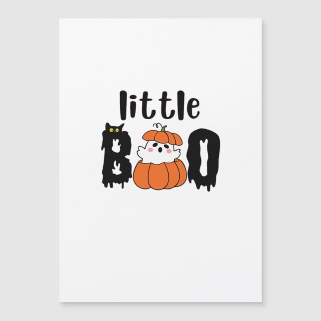 Petit Boo Mignon Citrouille Chat Halloween Style V (Devant)