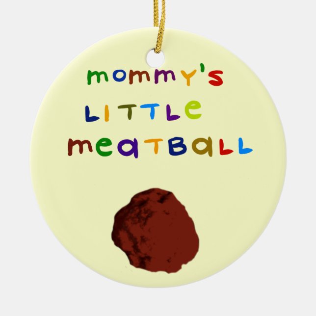 Petit Boulet de Maman Ornement Personnalisé (Devant)