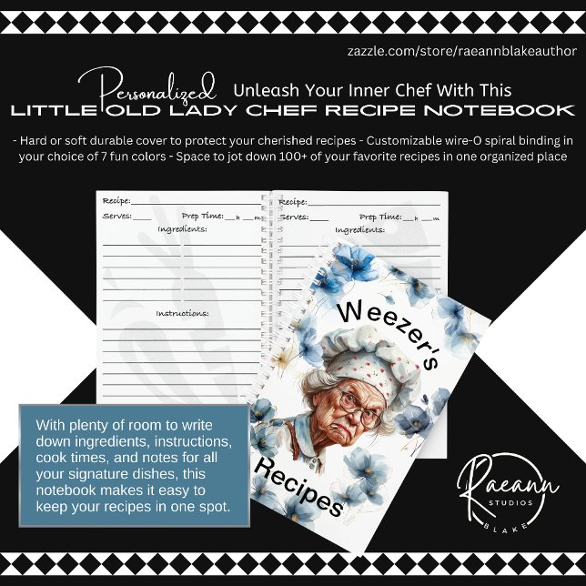 Petit Cahier de Recettes de la Vieille Dame Chef (Créateur téléchargé)