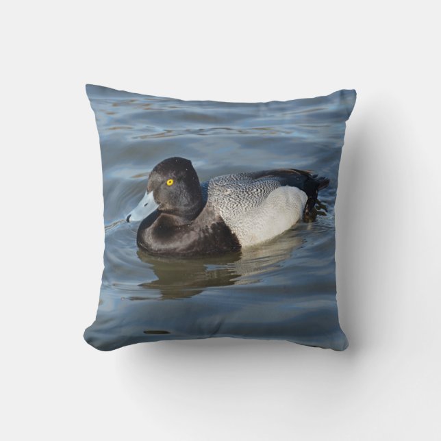 Petit canard à bec sur un oreiller à lancer (Recto)