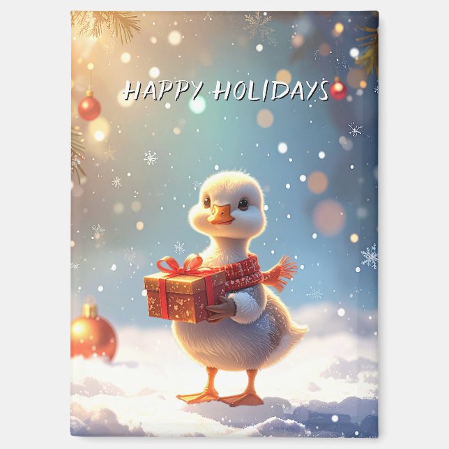 Petit Canard Magnet de Vacances (Recto)