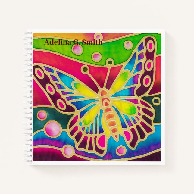 Petit Carnet de croquis spirale - Papillon brillan (Devant)