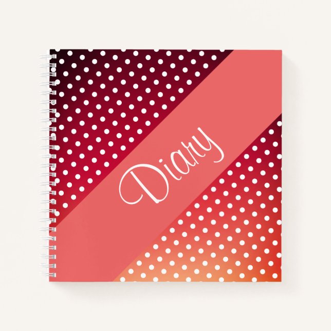 Petit Carnet de journal Polka-Dot (Devant)