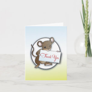 Petit carte de remerciements de souris