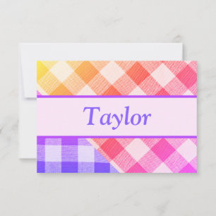 Petit Carte de remerciements Diagonal Rainbow