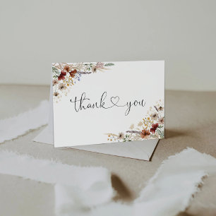 Petit Carte de remerciements Fleur sauvage