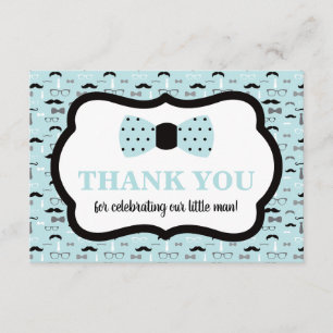 Petit Carte de remerciements Homme, Cravate Bow, B