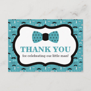 Petit Carte de remerciements Homme, Cravate Bow, T